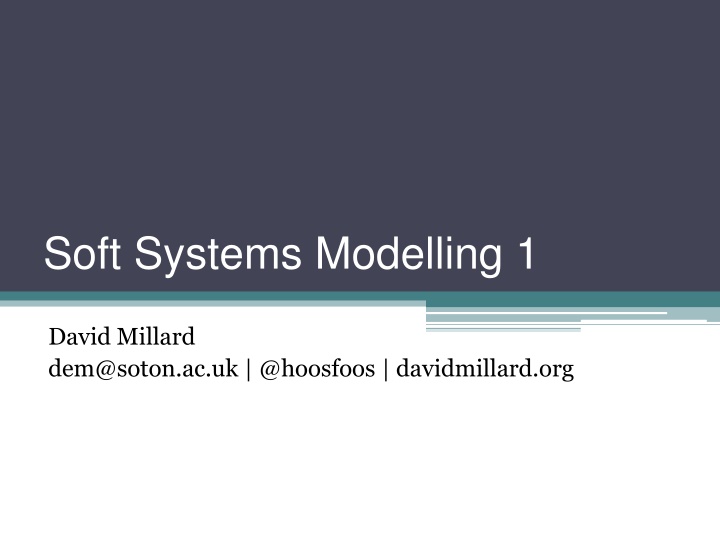 soft systems modelling 1