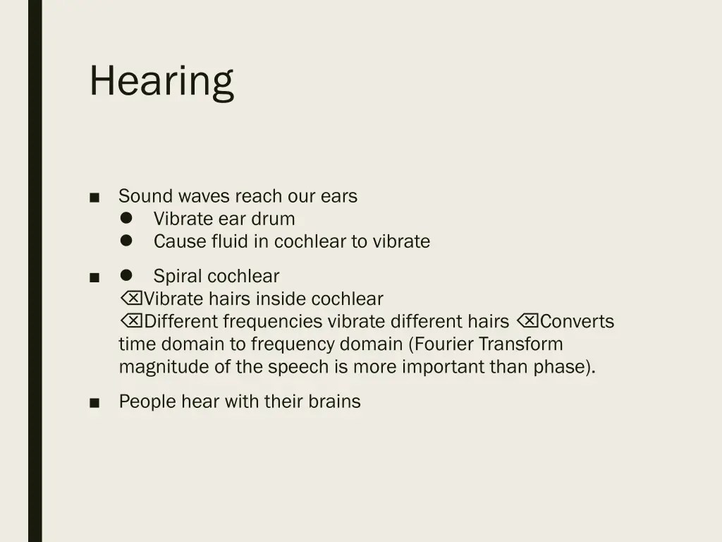 hearing