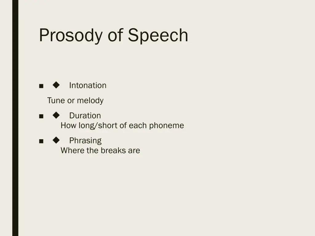 prosody of speech