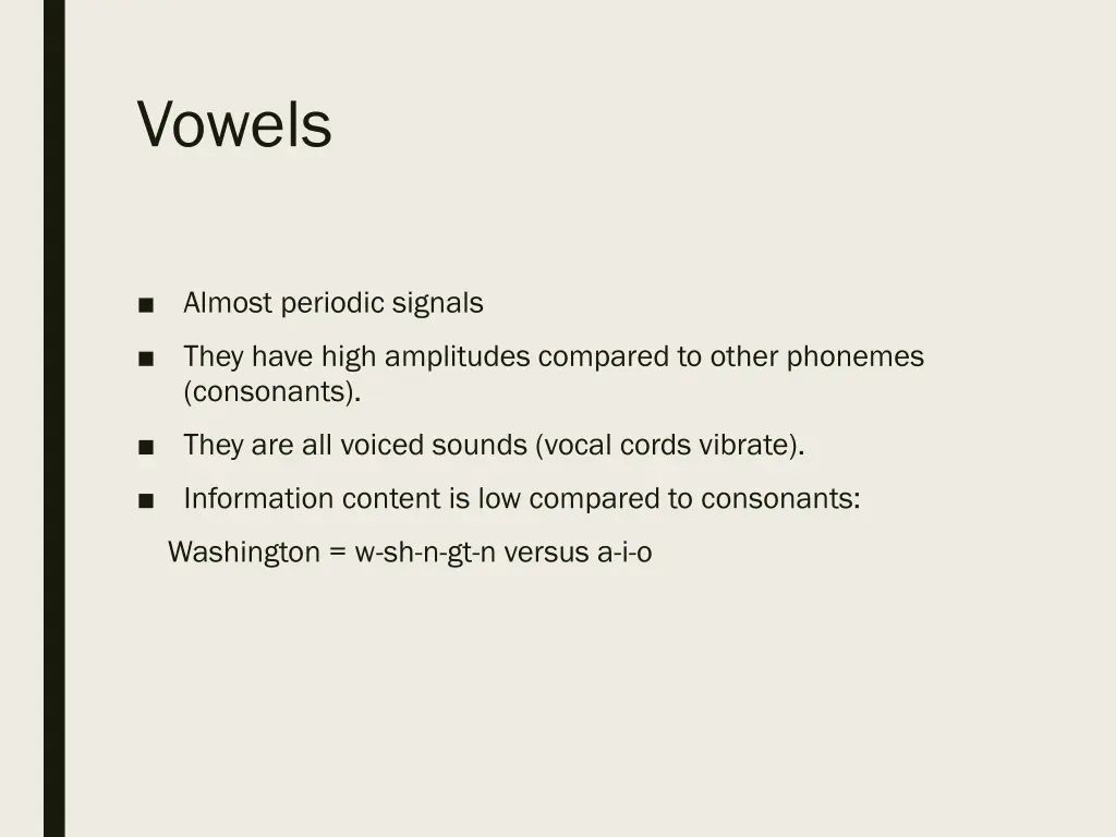 vowels