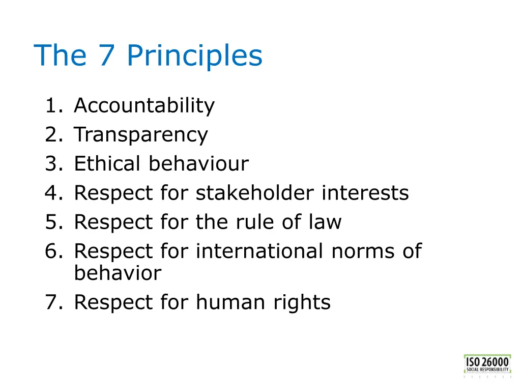 the 7 principles