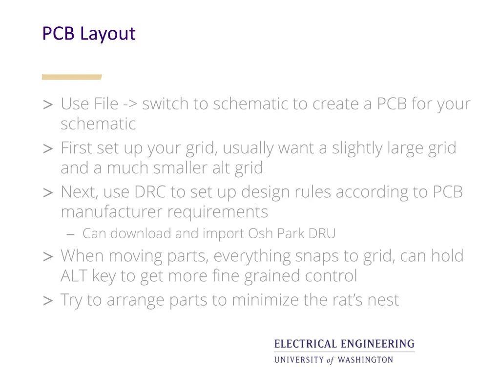 pcb layout