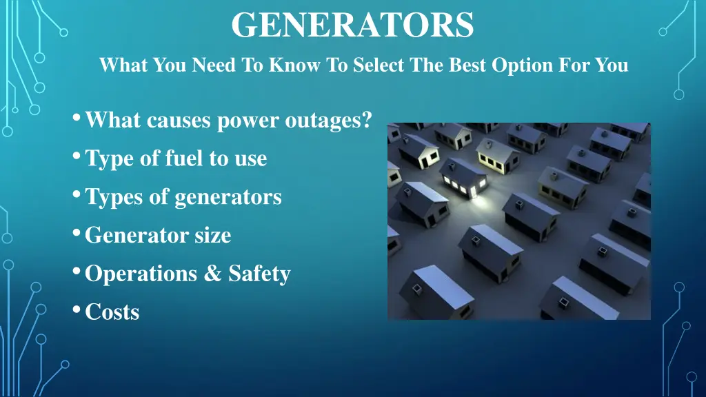 generators