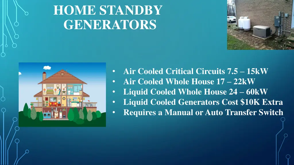 home standby generators