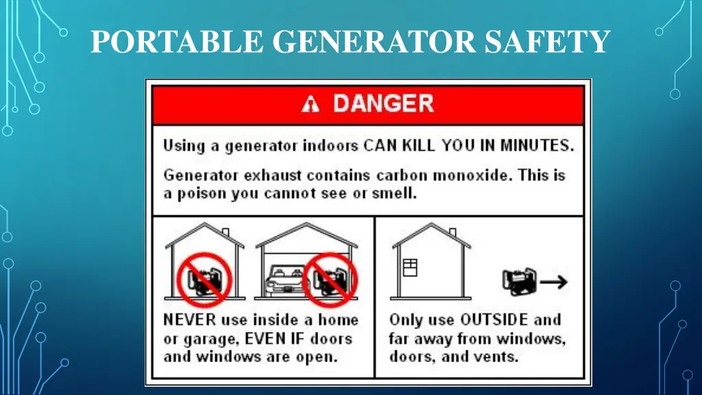 portable generator safety