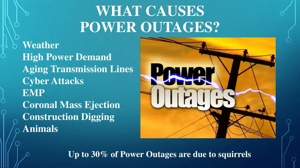 what causes power outages