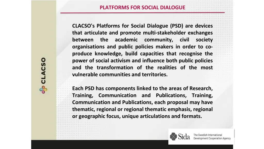 platforms for social dialogue