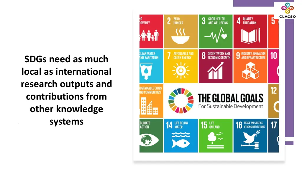 sdgs need as much local as international research