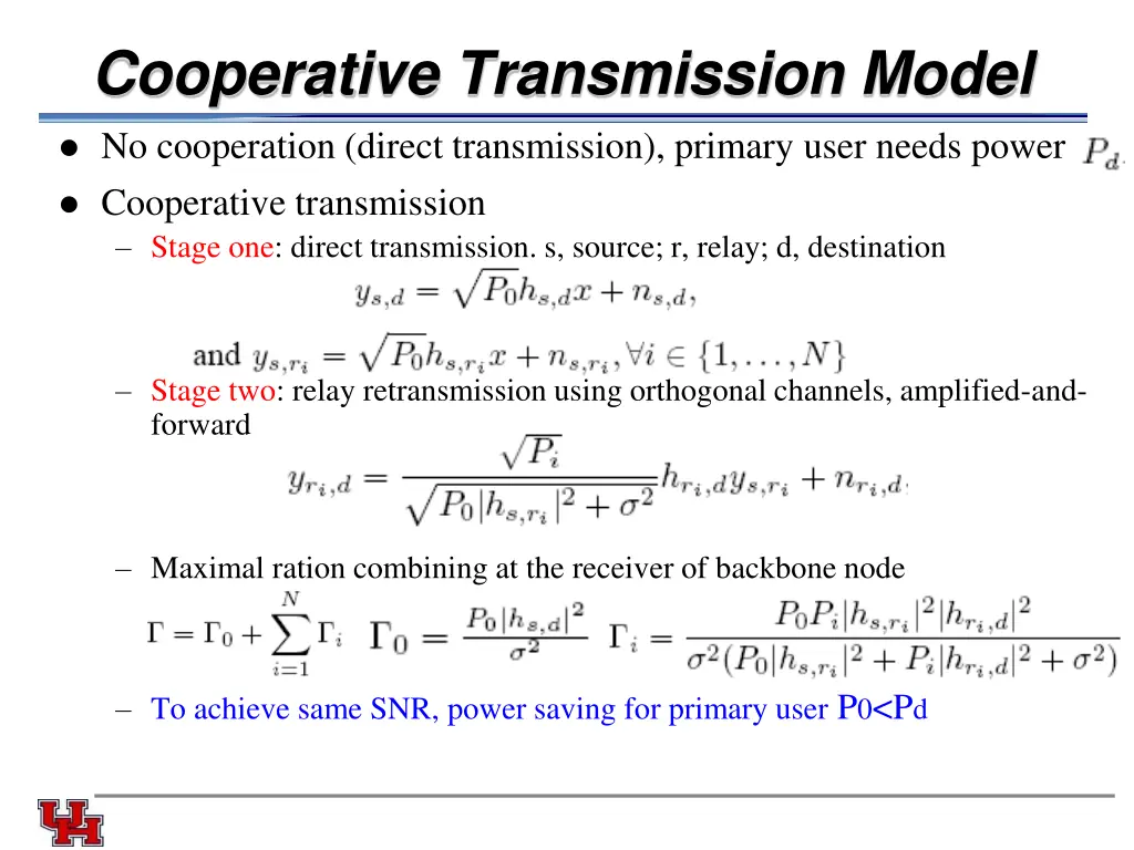 cooperative transmission model