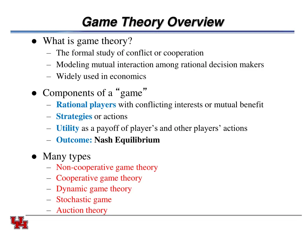 game theory overview