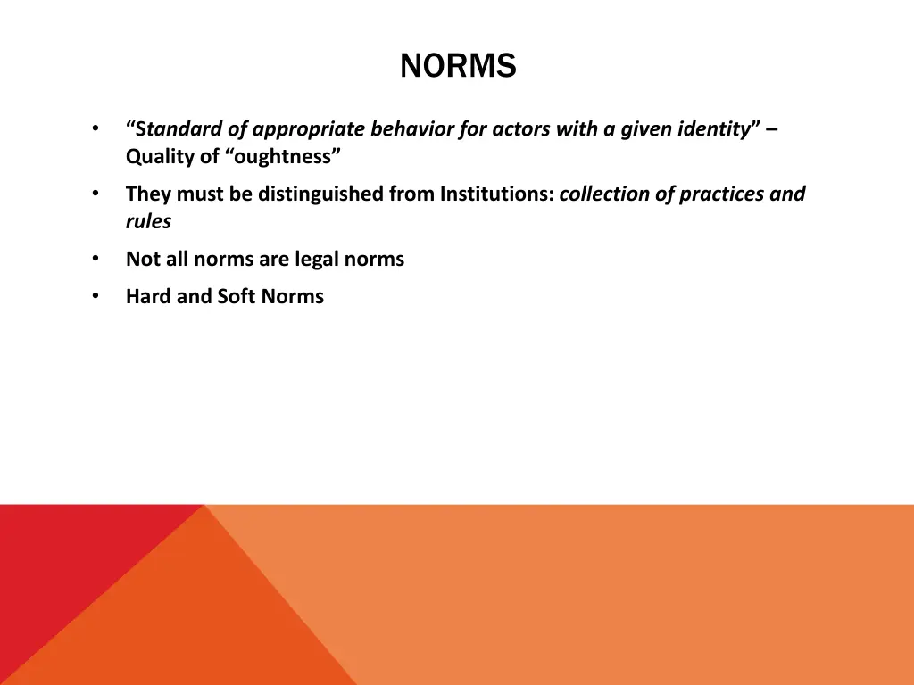 norms