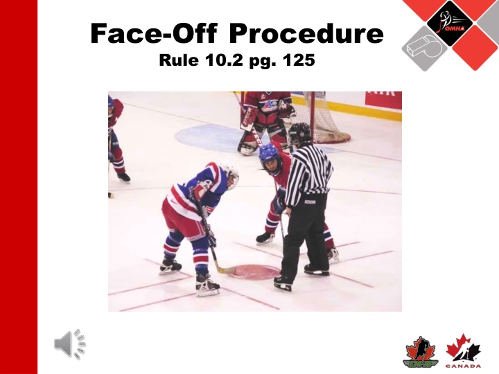 face off procedure rule 10 2 pg 125