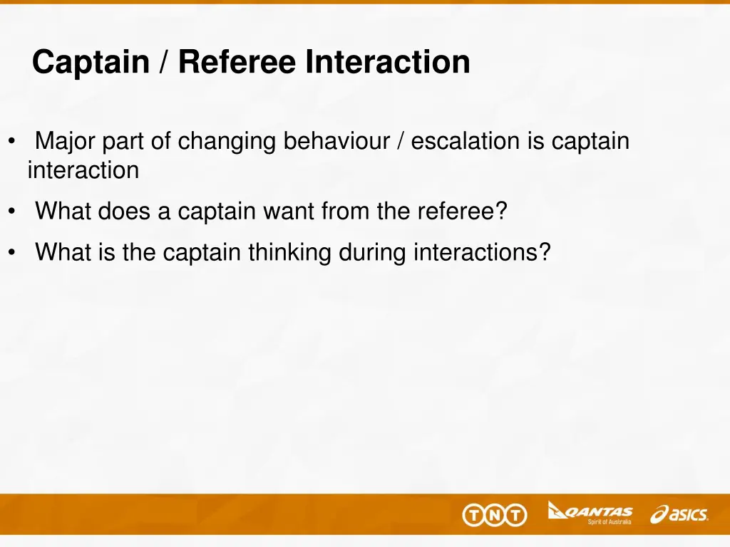 captain referee interaction