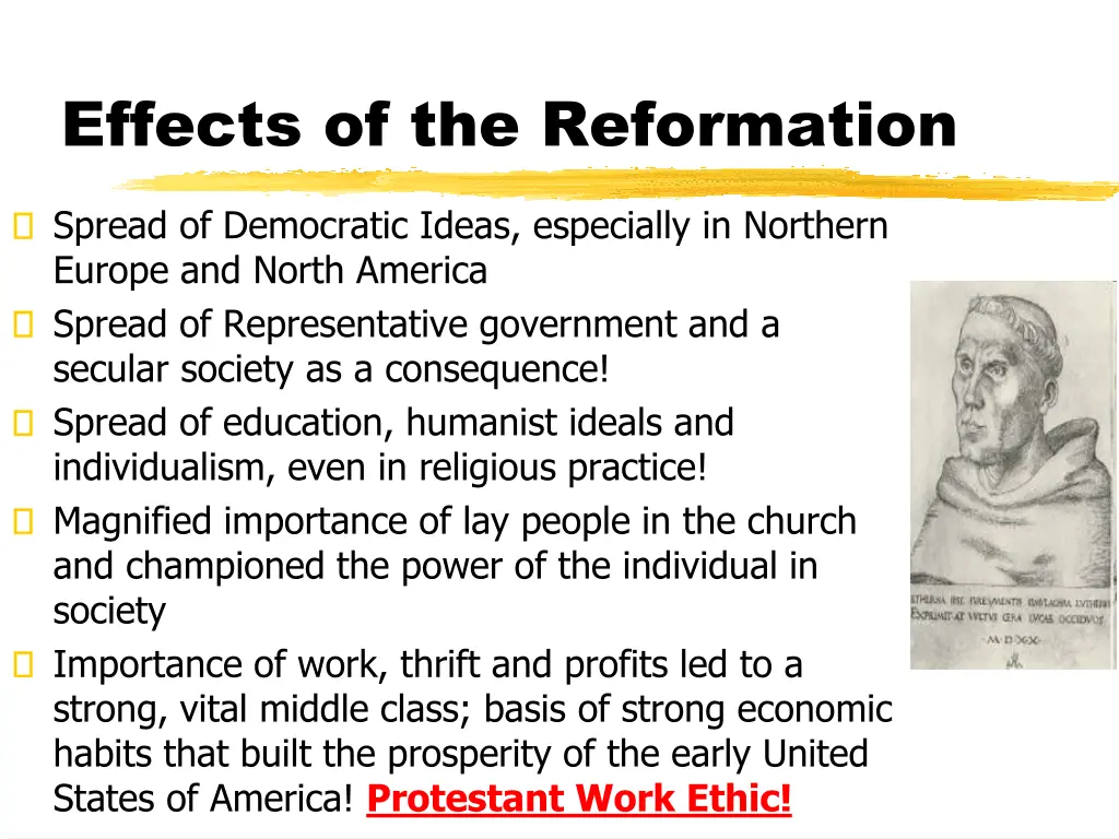 effects of the reformation