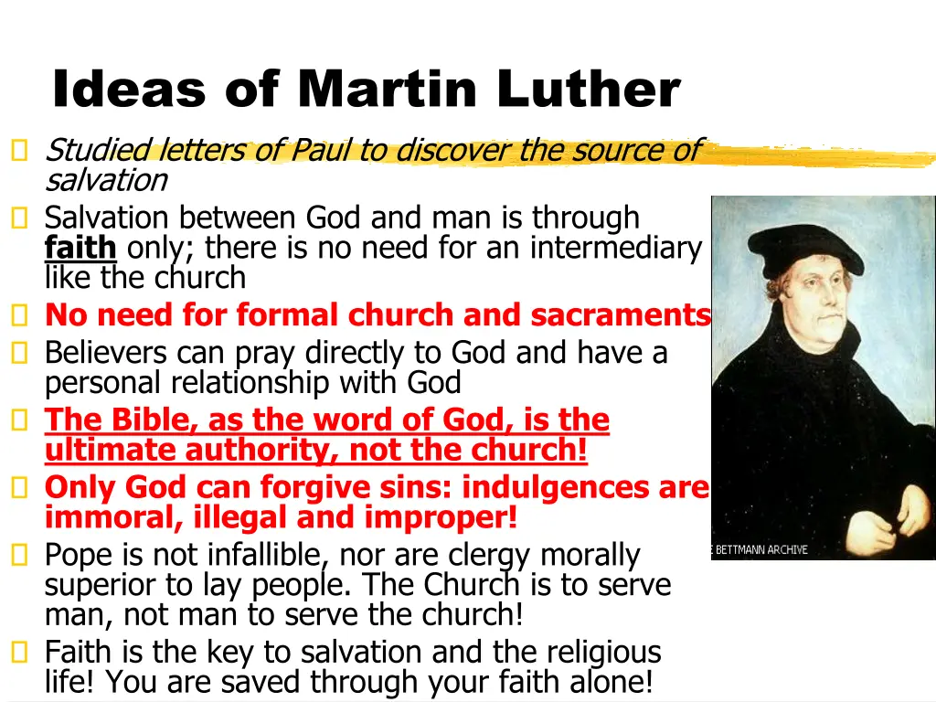 ideas of martin luther studied letters of paul