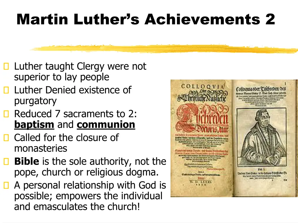 martin luther s achievements 2