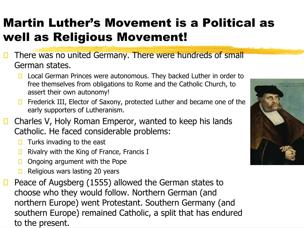 martin luther s movement is a political as well