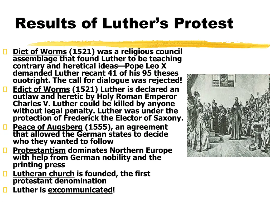 results of luther s protest