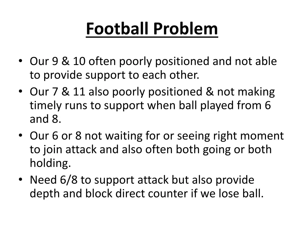 football problem