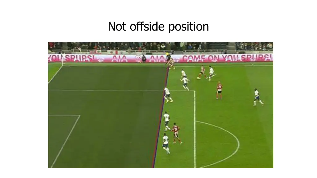 not offside position