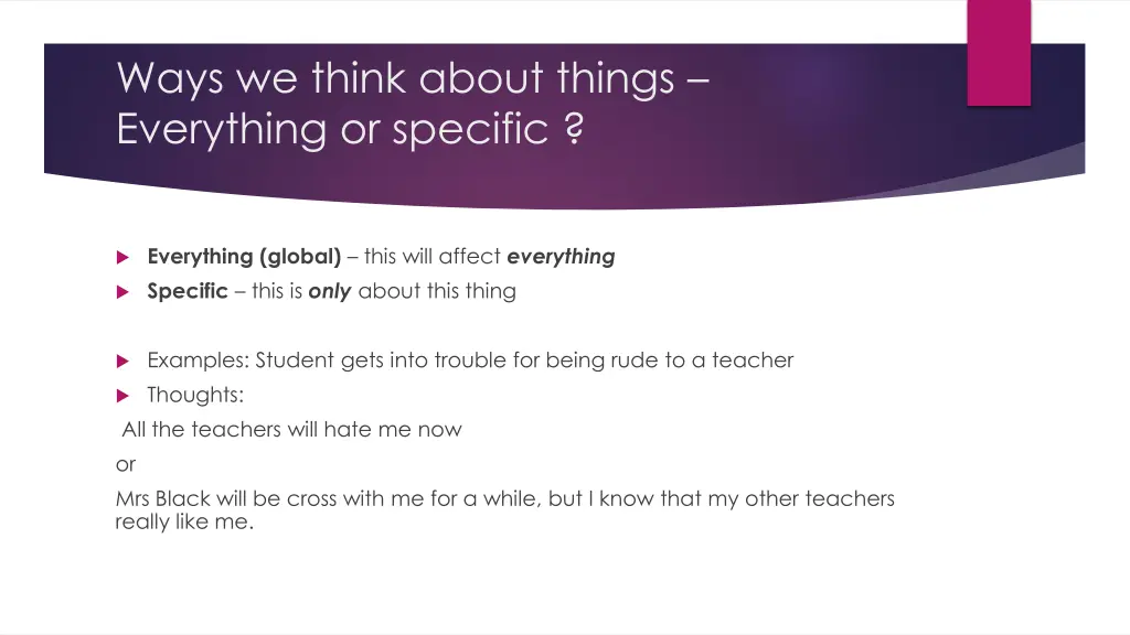 ways we think about things everything or specific