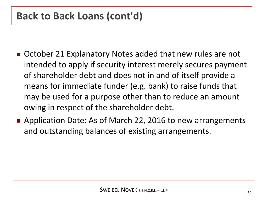 back to back loans cont d 3