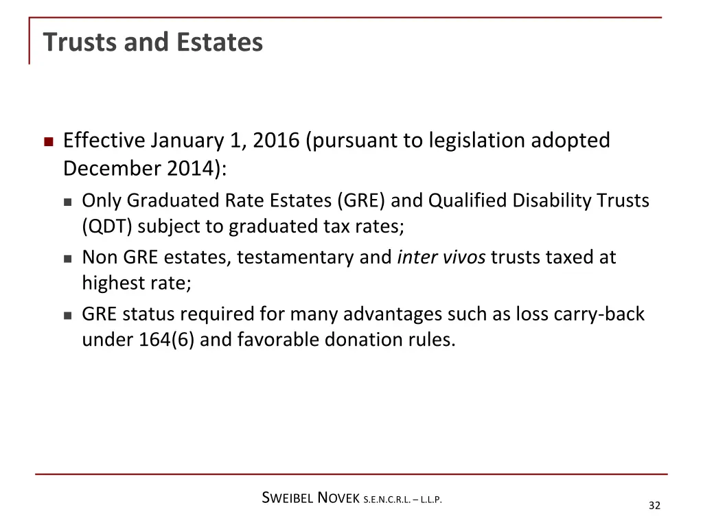 trusts and estates