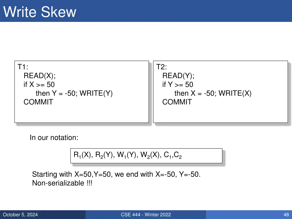 write skew