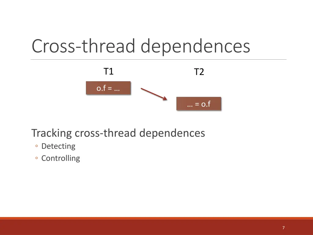 cross thread dependences 2