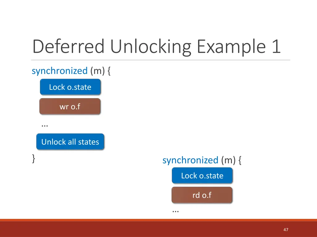 deferred unlocking example 1