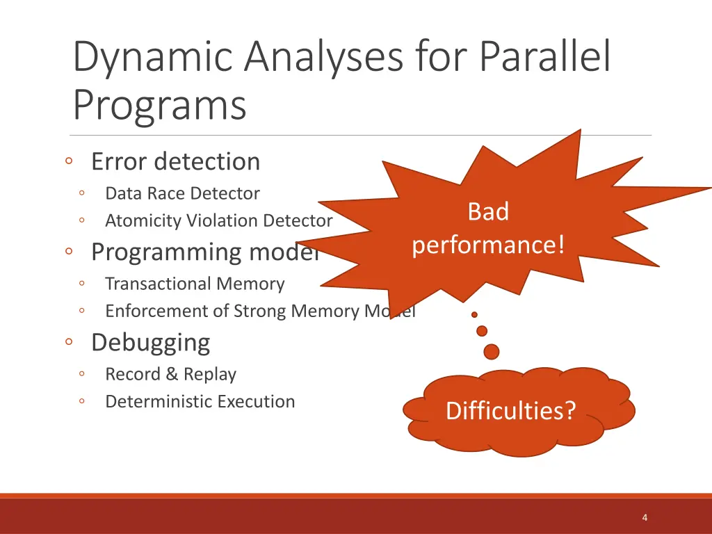 dynamic analyses for parallel programs 2