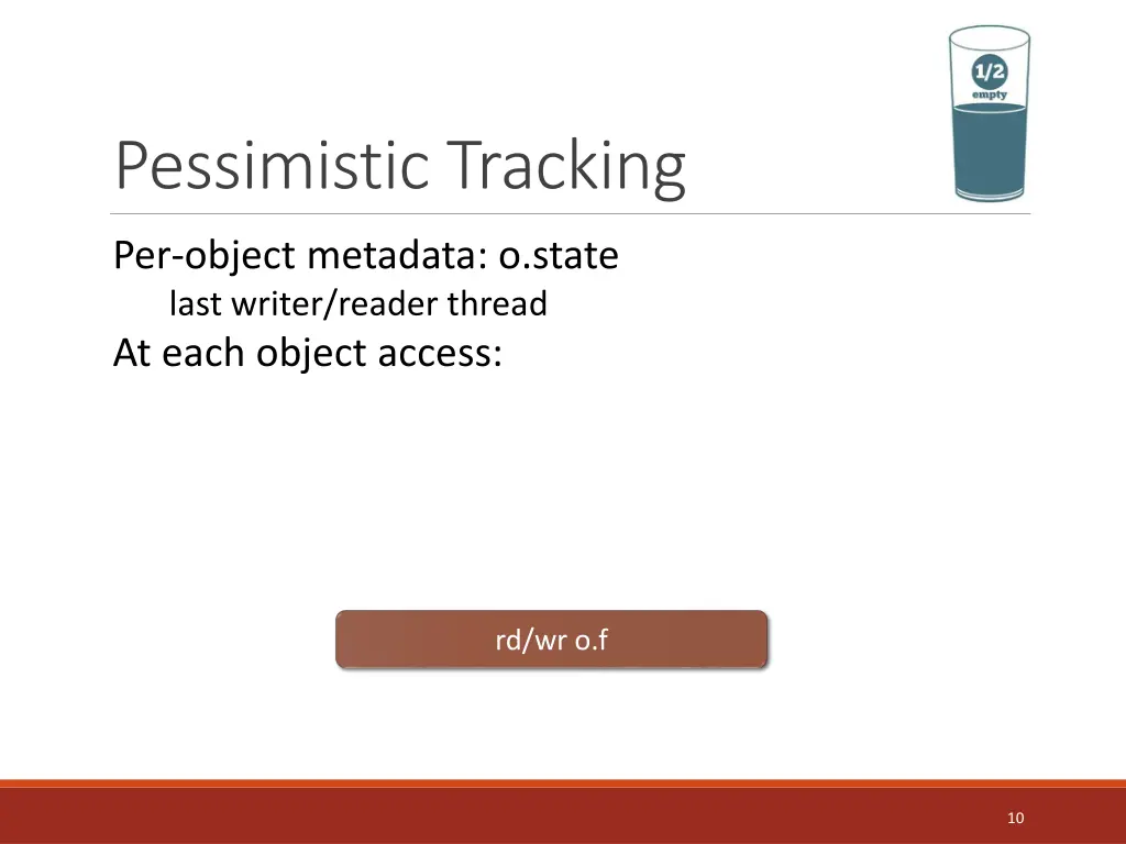 pessimistic tracking 1