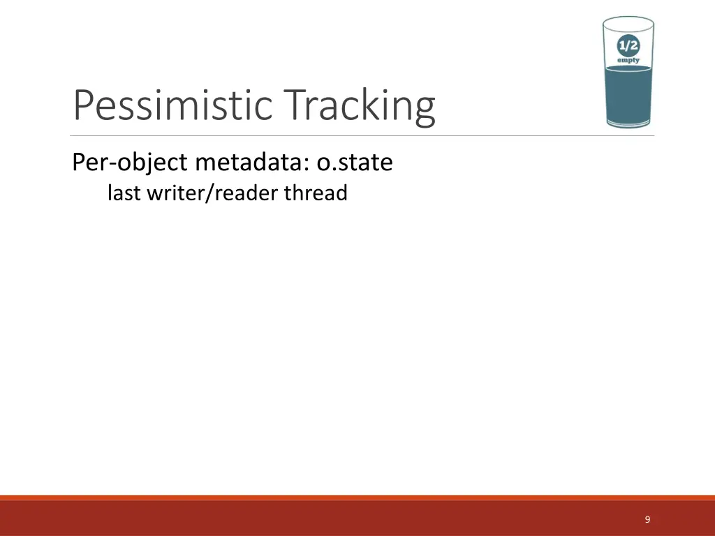 pessimistic tracking