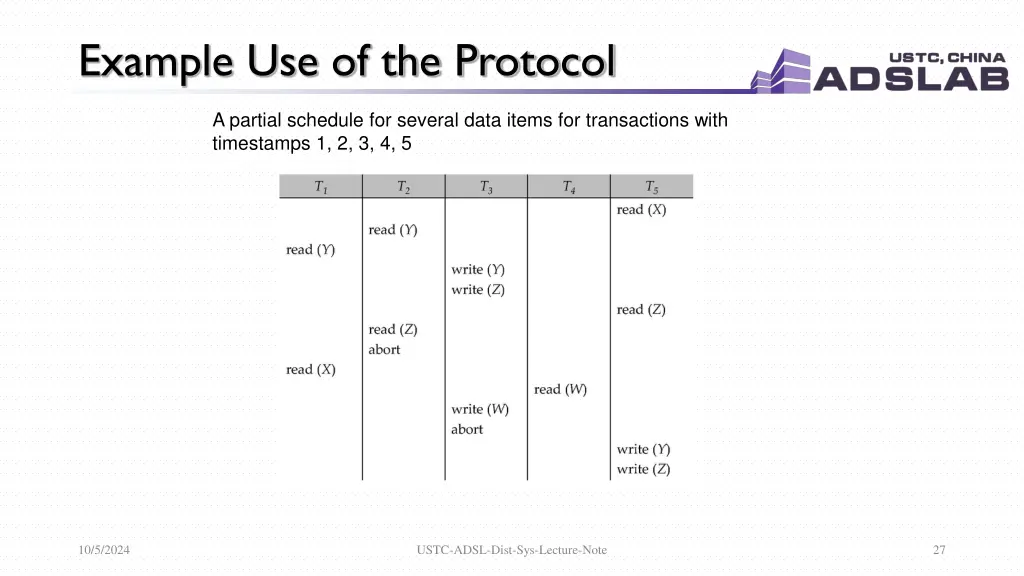 example use of the protocol