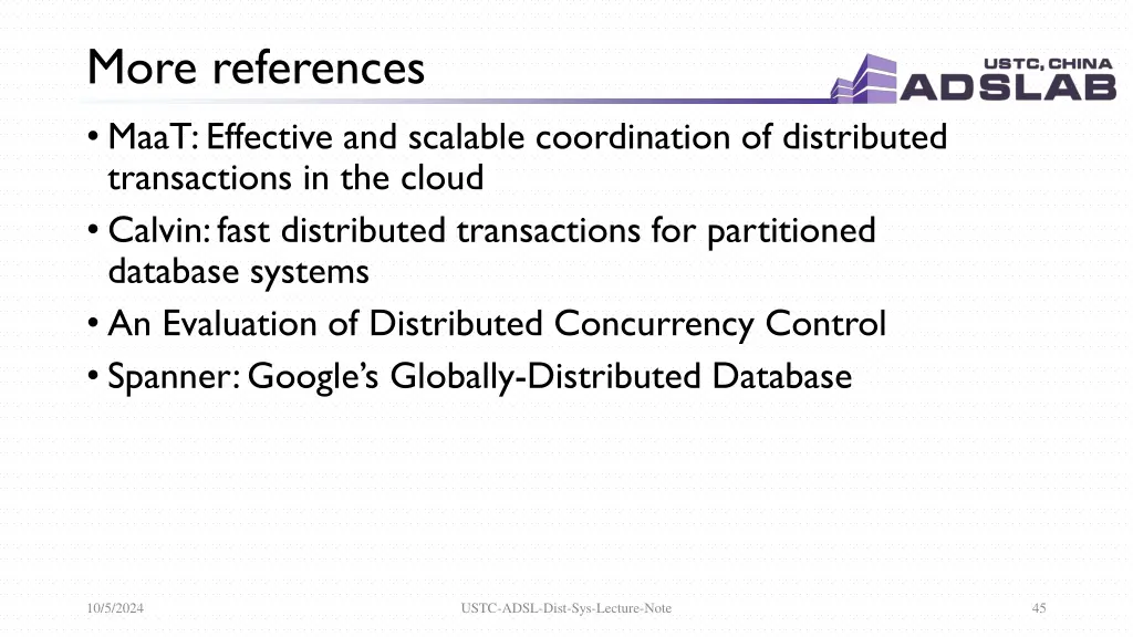 more references maat effective and scalable