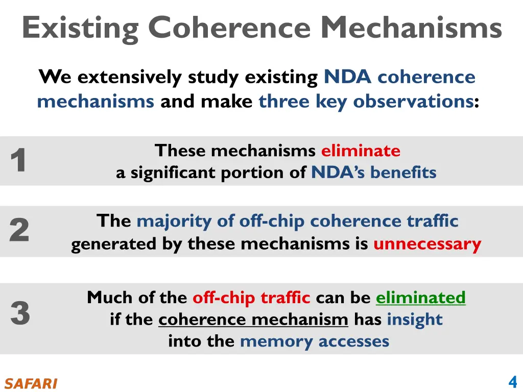 existing coherence mechanisms