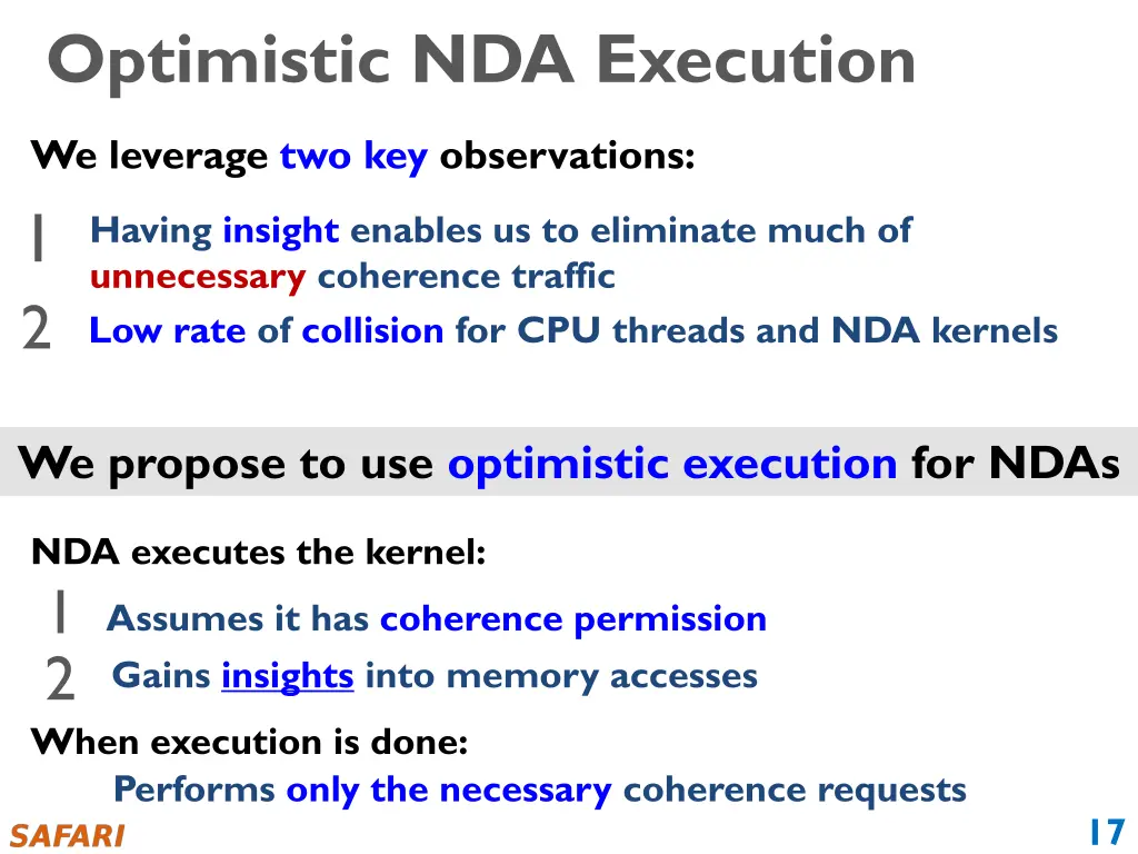 optimistic nda execution