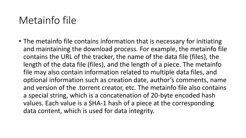 metainfo file