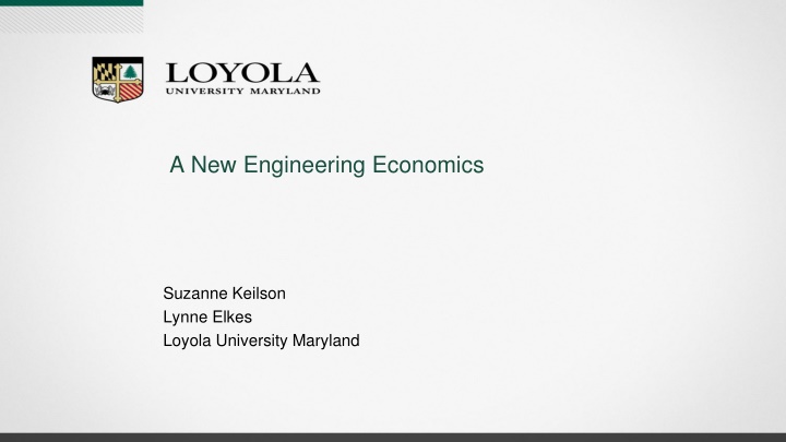 a new engineering economics