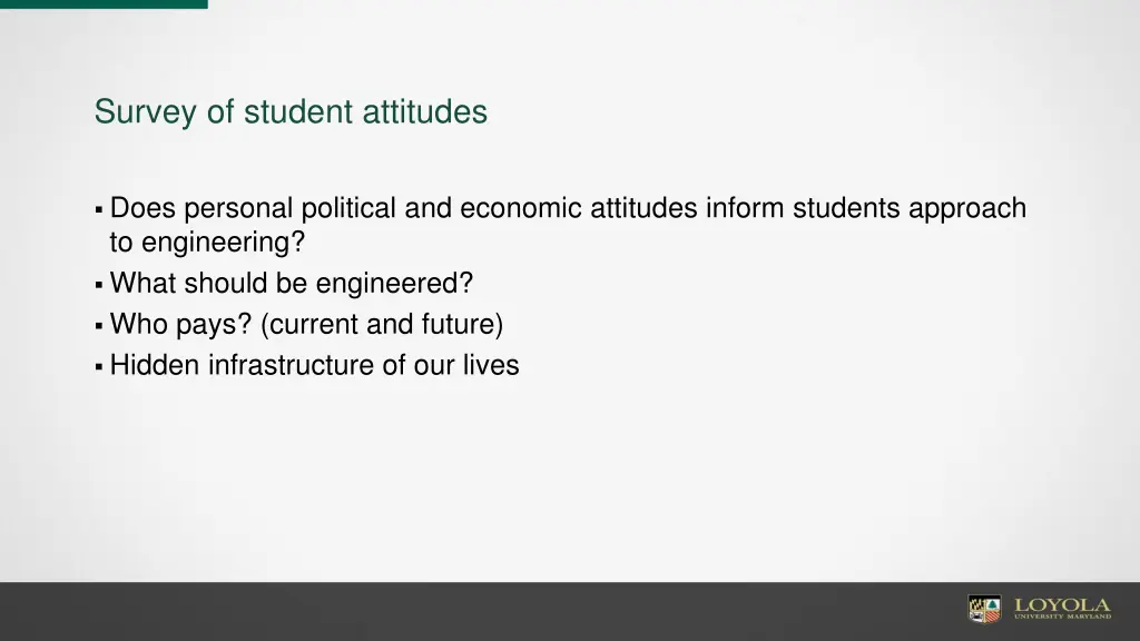 survey of student attitudes