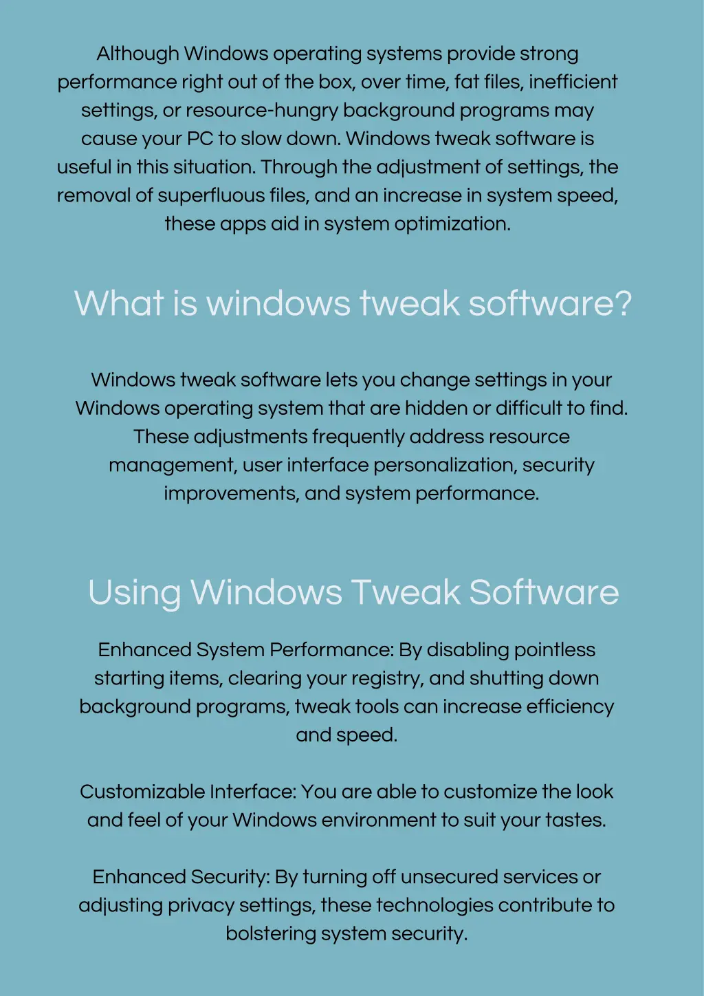 although windows operating systems provide strong