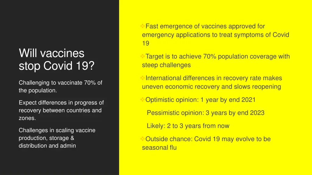 fast emergence of vaccines approved for emergency