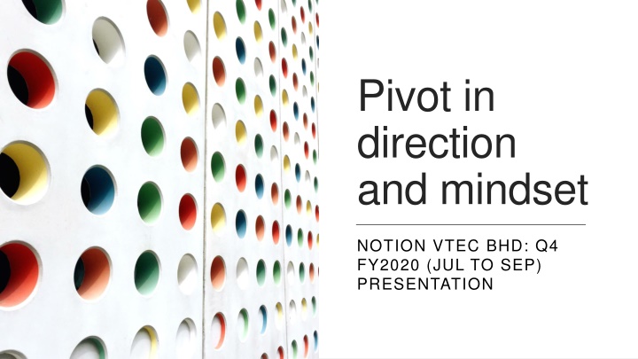 pivot in direction and mindset