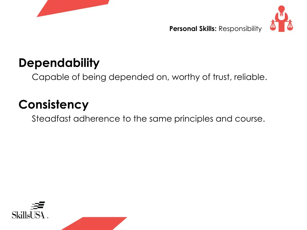 personal skills responsibility 2