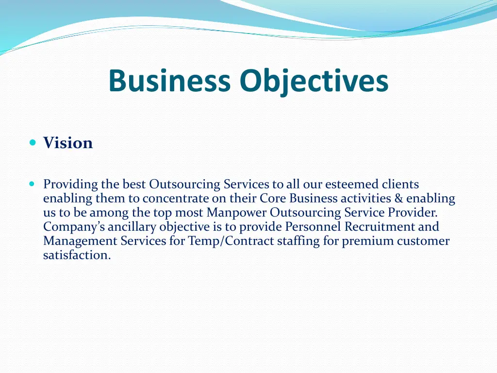 business objectives 1