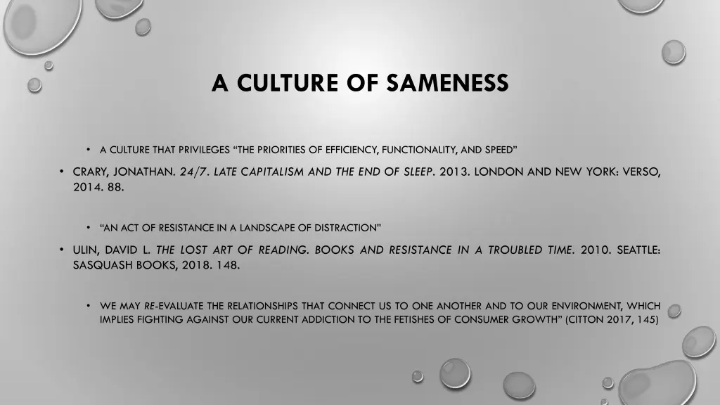 a culture of sameness 1