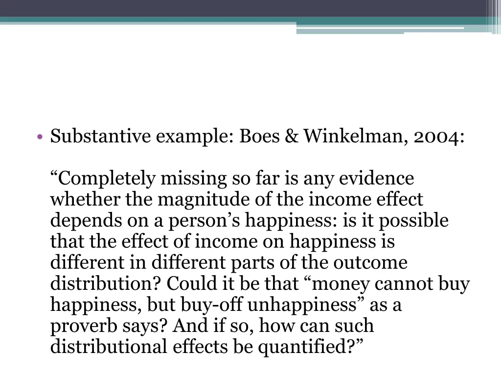 substantive example boes winkelman 2004