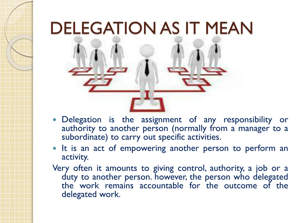 delegation as it mean