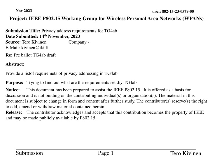 nov 2023 project ieee p802 15 working group