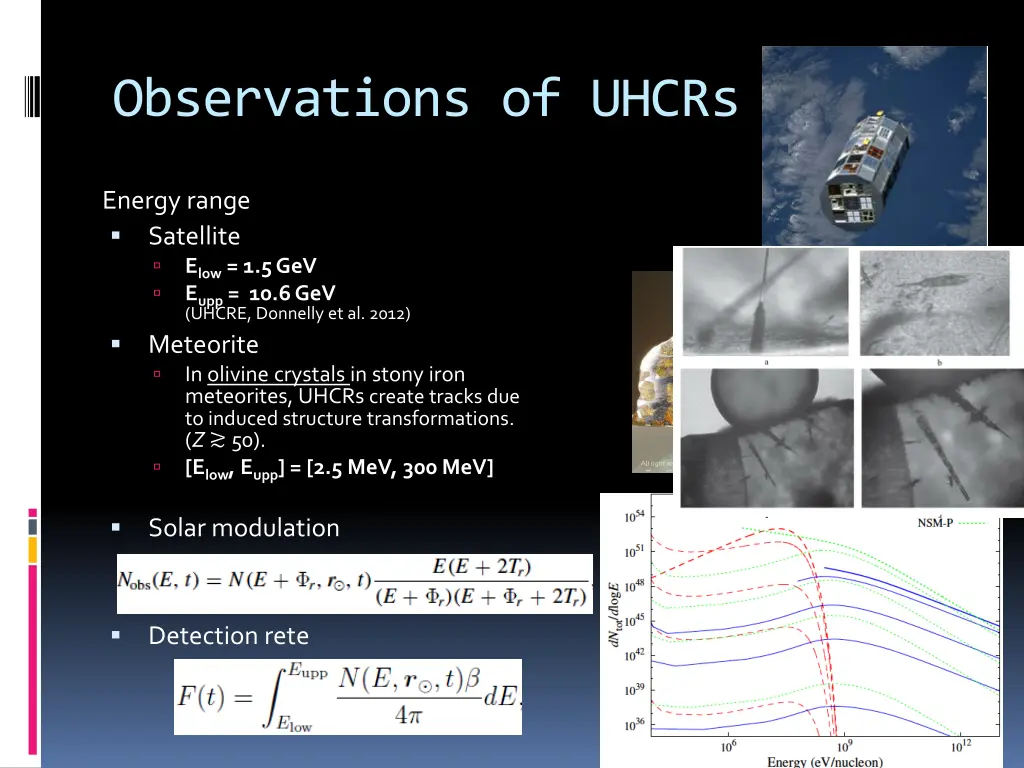 observations of uhcrs